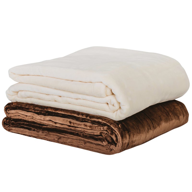 EarthLite Premium Fleece Blanket â€“ Extra Soft Brushed Micro-Fleece, Reversible, Machine-Washable (60" x 90"), Cream - Image 5